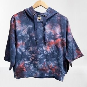 Mono B Anthropologie Tie Die Cropped Hoodie‎ French Terry NEW Medium